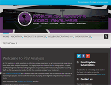 Tablet Screenshot of precisionsocceranalysis.com